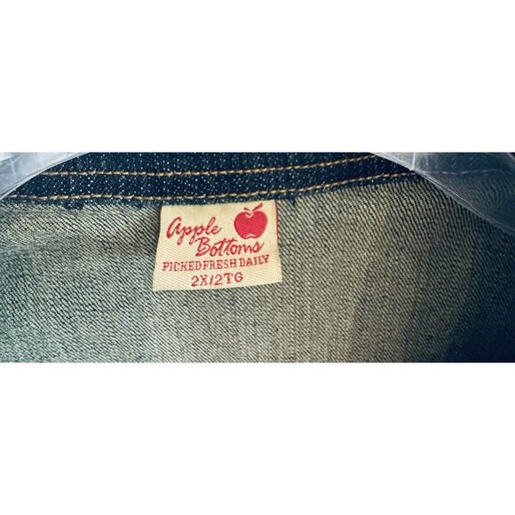 Y2K APPLE BOTTOM JEANS WOMEN'S JEAN JACKET SIZE 2XL - Picture 6 of 6